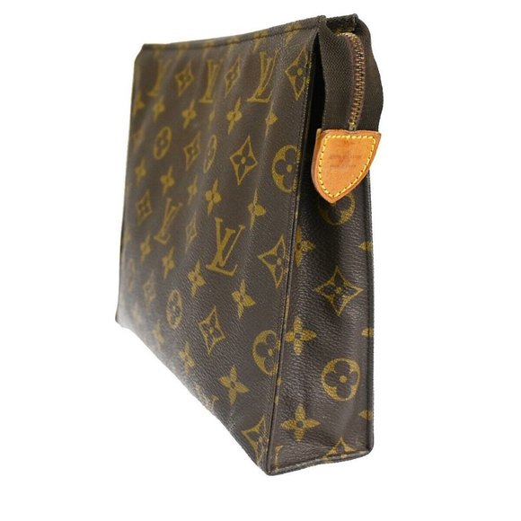 LOUIS VUITTON Poche Toilette 26 Clutch Pouch Bag Monogram Leather - Picture 13 of 14